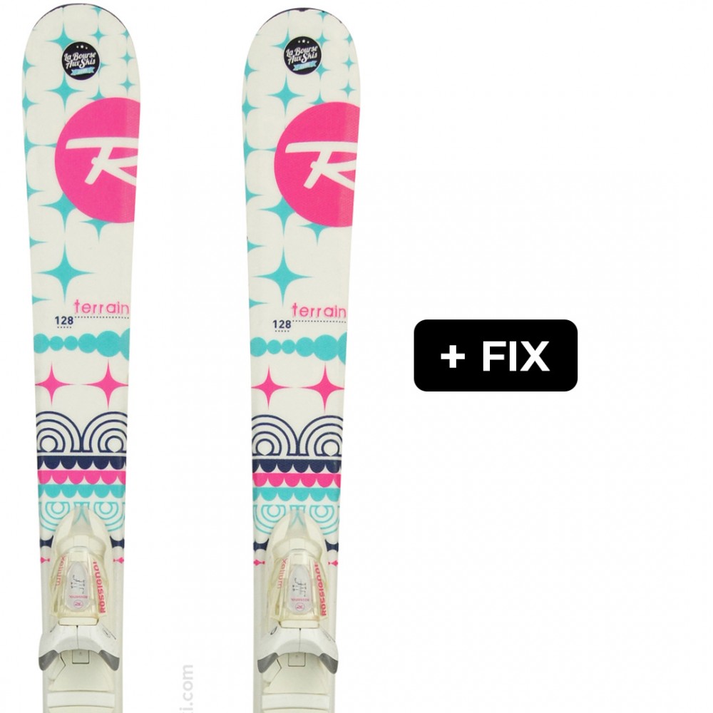 ROSSIGNOL TERRAIN GIRL + XPRESS JR 7 WHITE/SILVER