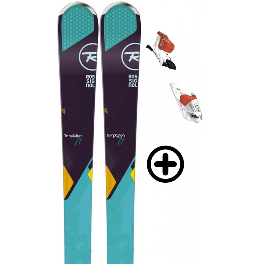 ROSSIGNOL TEMPTATION 77  avec fixations Xelium 110 