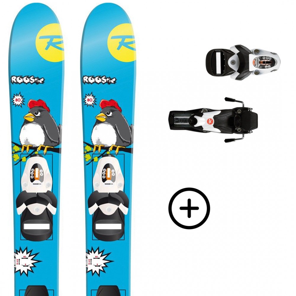 ROSSIGNOL ROOSTIE + COMP KID 25 B75 BLACK WHITE Rossignol - 1