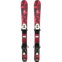 SALOMON QST LUX JR XS + H C5 SR BLACK/WHITE W BR 19 