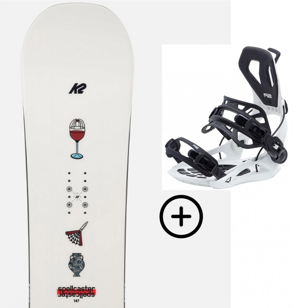 K2 SPELLCASTER + SP FT 360 BLACK/WHITE Labourseauxskis - 1