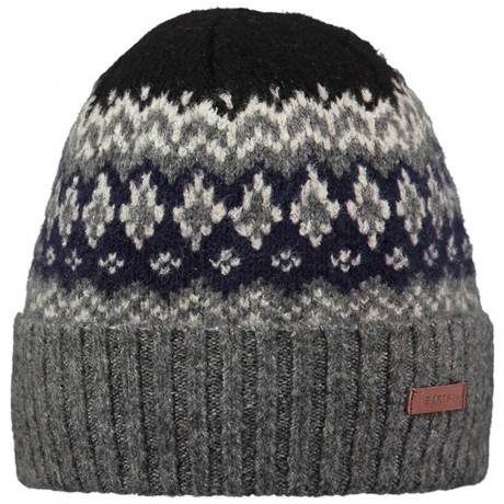 BARTS GREGORIS BEANIE DARK HEATHER 