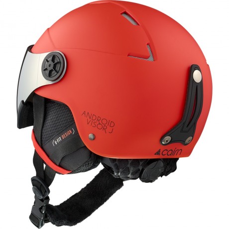 CAIRN ANDROID VISOR J MAT BRIGHT RED 