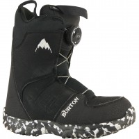 BURTON GROM BOA BLACK/WHITE 