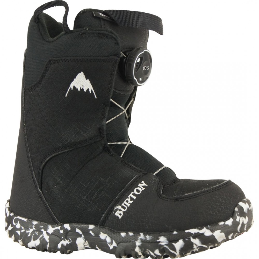 BURTON GROM BOA BLACK/WHITE 