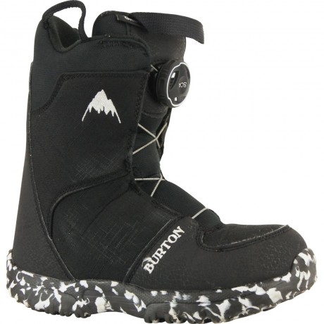 BURTON GROM BOA BLACK/WHITE 