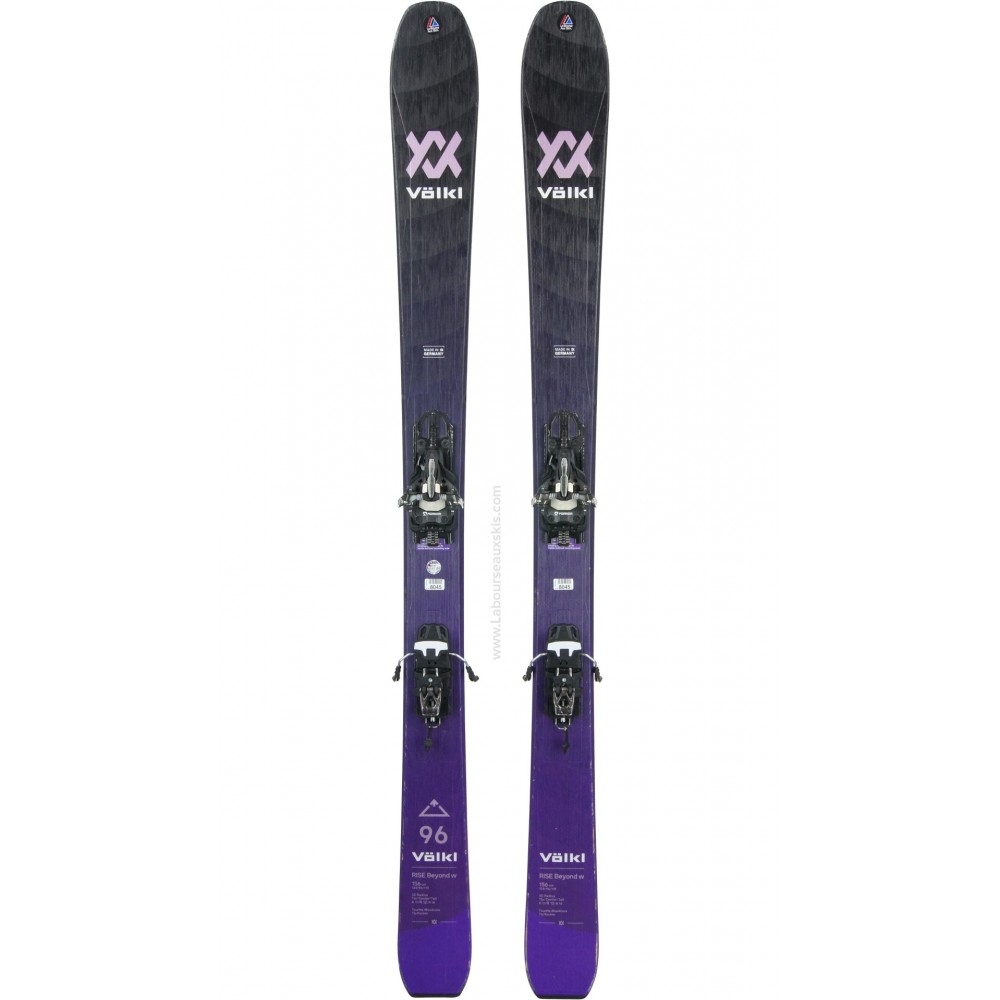 VOLKL RISE BEYOND 96 W + PEAU + MARKER ALPINIST 8 