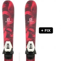 SALOMON QST LUX JR XS + H C5 SR BLACK/WHITE W BR 19